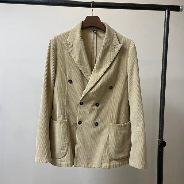[BUNJANG] Bagutta Ivory Corduroy Double Jacket / (54) Bagutta 바구따 아이보리 코듀로이 더블 자켓