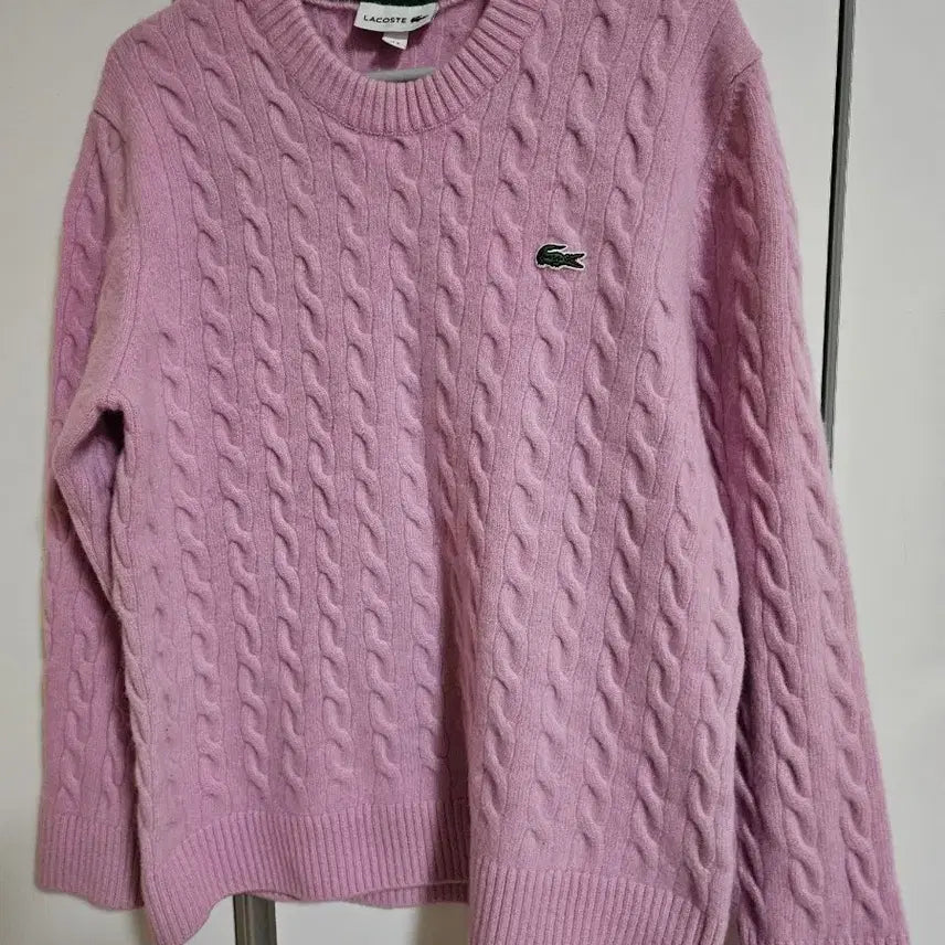 [BUNJANG] Lacoste Men's Cable Knit T-Shirt / 라코스테 남 니트티셔츠
