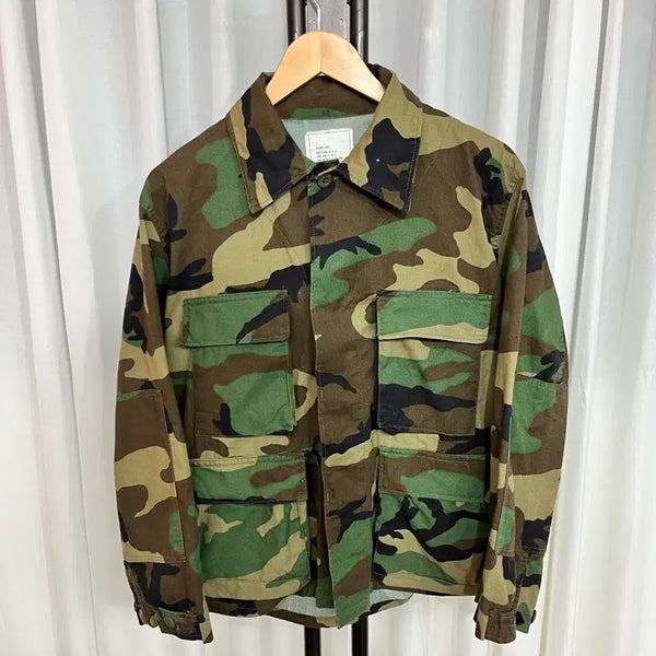 [BUNJANG] Vintage US Military BDU Woodland Jacket / 빈티지 90s 미군 BDU 우드랜드 자켓 MEDIUM-SHORT