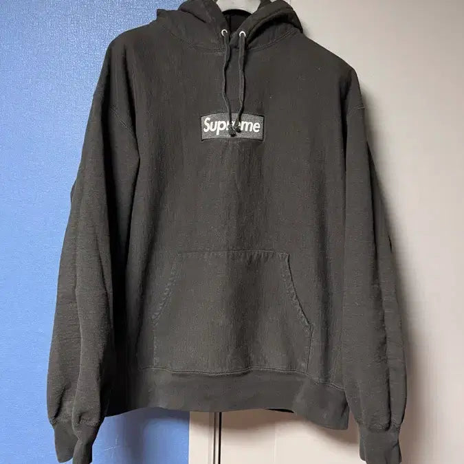 [BUNJANG] Supreme 2023 Box Logo Hoodie (Black) / 슈프림 2023 박스로고 블랙 후드