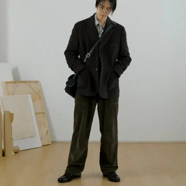 [BUNJANG] My Library Velier Mohair Herringbone Wool Blazer / [5]마이라이브러리 벨리에 모헤어 헤링본 울 블레이저