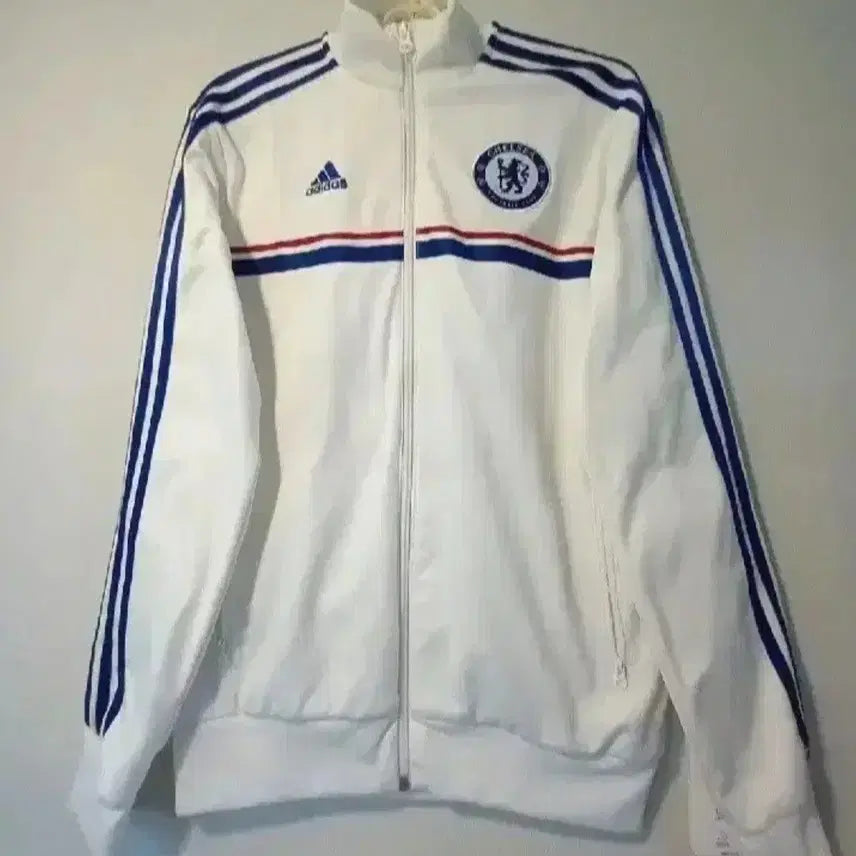 [BUNJANG] Adidas Chelsea White Blue Track Top Jersey Zip-up Size M / 아디다스 희귀 첼시 흰파 화이트 블루 트랙탑 져지집업 95/M
