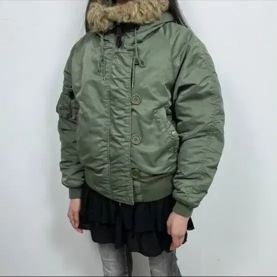 [BUNJANG] Nzb Military Jacket Khaki / Nzb 밀리터리 자켓 S