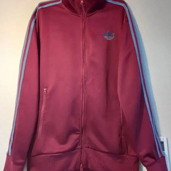 [BUNJANG] Adidas Rare Burgundy Track Top Jersey Zip-Up Size S / 아디다스 희귀 대장급 버건디 와인 트랙탑 저지 져지집업 90/S