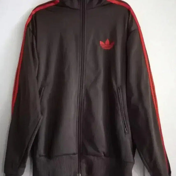 [BUNJANG] Adidas Firebird Brown Orange Track Top Jacket / 아디다스 파이어버드 브라운 오렌지 트랙탑 저지 져지집업 100/L