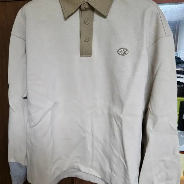 [BUNJANG] Ader Error Beige Long Sleeve Sweatshirt A1 / 아더에러 베이지 롱슬리브 A1
