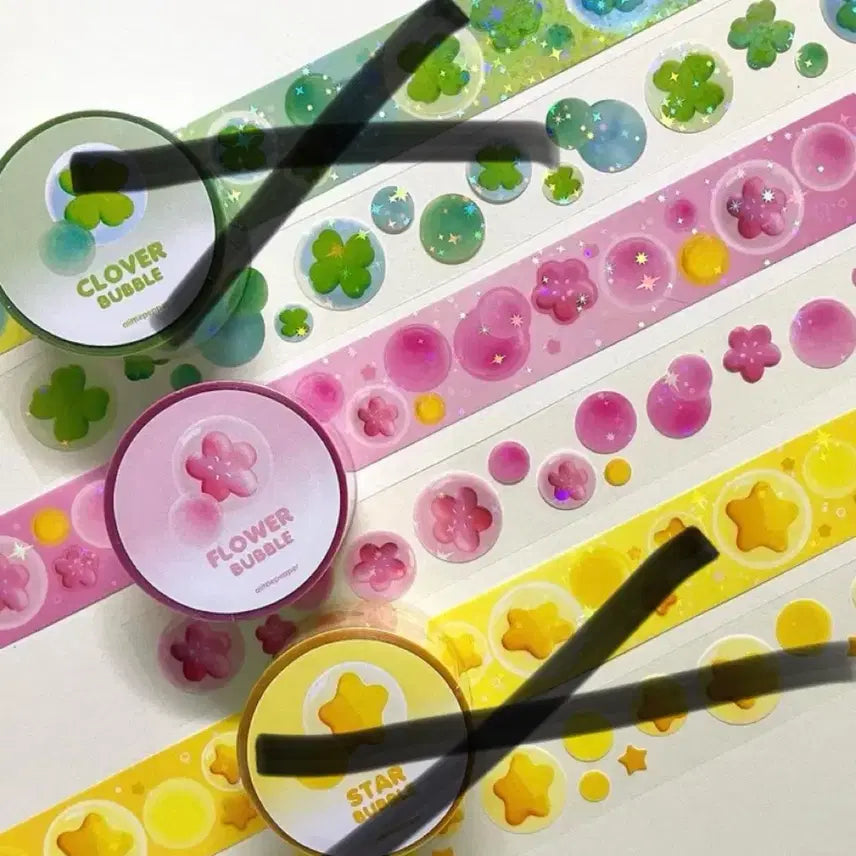 [BUNJANG] Eripe Flower Bubble Kiss Cut Washi Tape / 어리페 플라워버블 키스컷