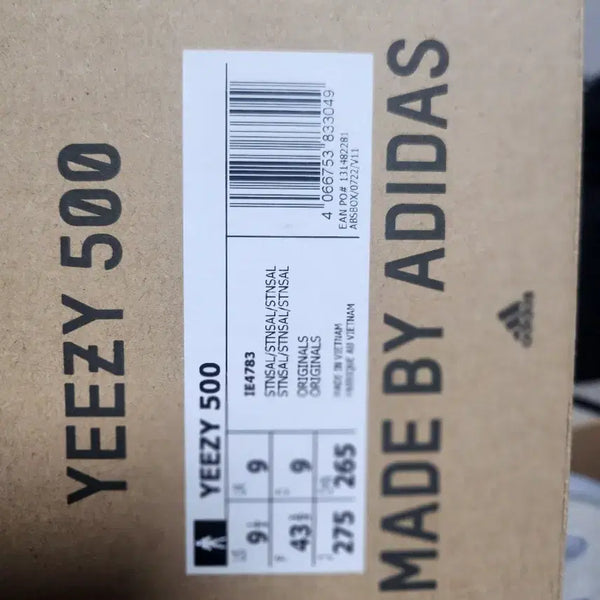 [BUNJANG] Adidas Yeezy 500 'Stone Salt' Size 275 / 이지 500 스톤 솔트 275