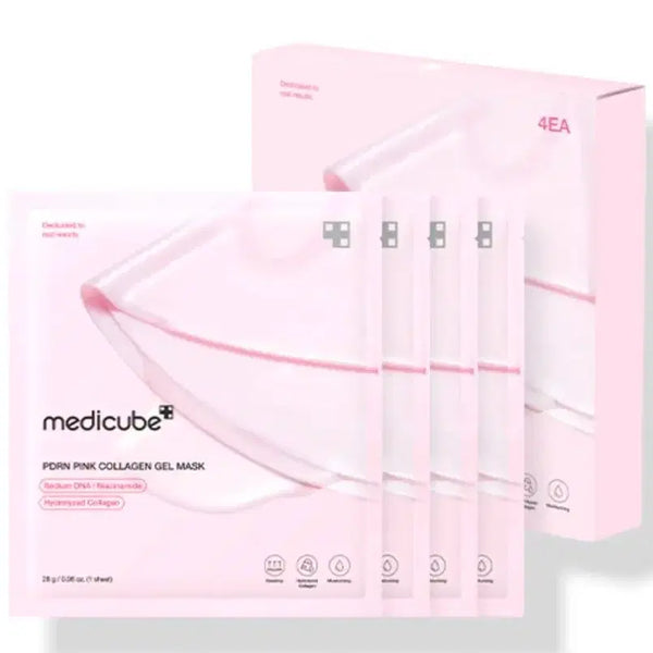 [BUNJANG] Medi Cube PDRN Pink Collagen Gel Mask 2 Box Set / 메디큐브 피디알엔 핑크 콜라겐 겔 마스크 2box(8매입)