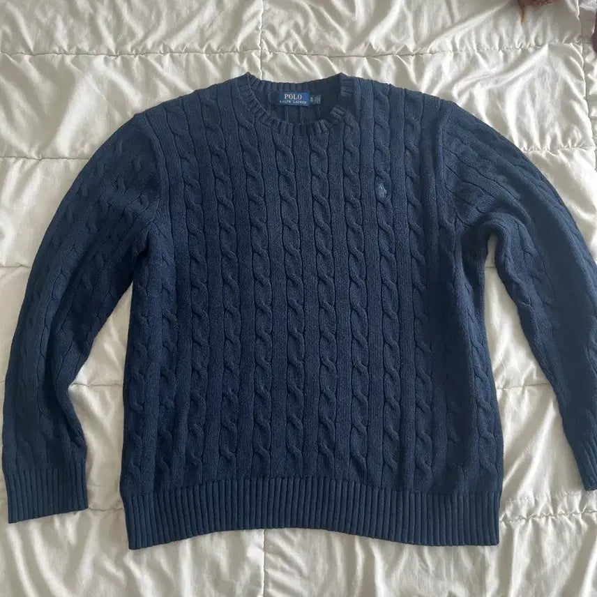 [BUNJANG] Polo Ralph Lauren Cable Knit Sweater / 현대백화점정품 폴로랄프로렌 케이블니트