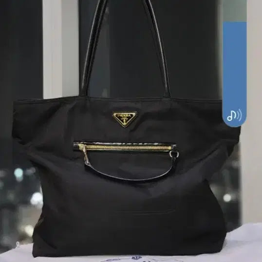 [BUNJANG] Prada Tessuto Nylon Triangle Tote/Shoulder Bag / 프라다 블랙 테수토나일론   토트/숄더백.