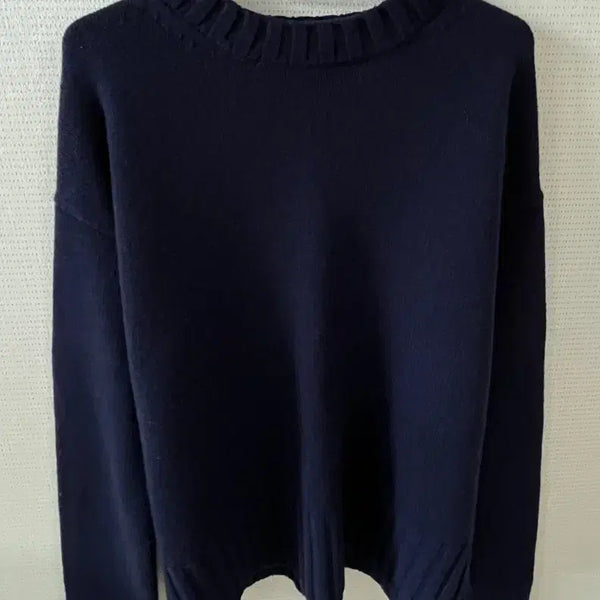 [BUNJANG] Low L'EAU Wool Knit Navy / 로우 L'EAU 울 니트 네이비