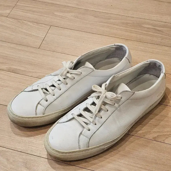 [BUNJANG] Common Projects Achilles Low Leather Sneakers 1528 0506 White / [정품] 커먼 프로젝트 아킬레스 로우 레더 스니커즈 화이트 42