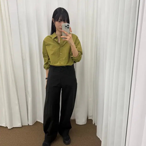[BUNJANG] ARTTO Olive Wide Pocket Shirt / 아르토 와이드 포켓 셔츠 올리브 ARTTO