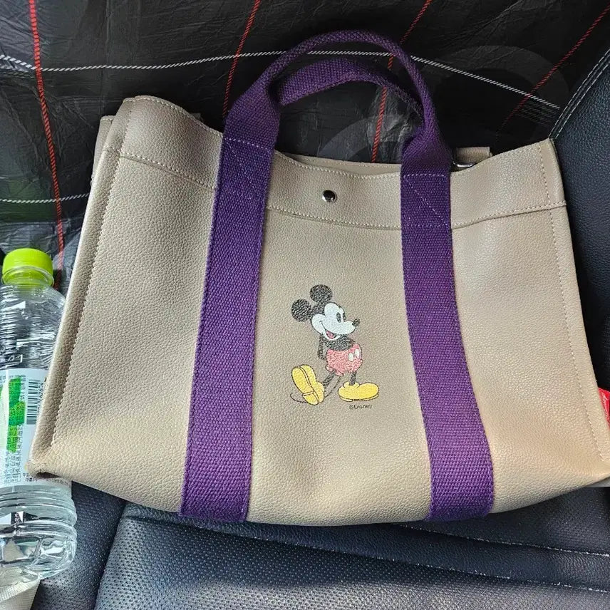 [BUNJANG] Disney Mickey Mouse Tote Bag (Beige) / 미사용새제품)디즈니 미키마우스 토트백 베이지