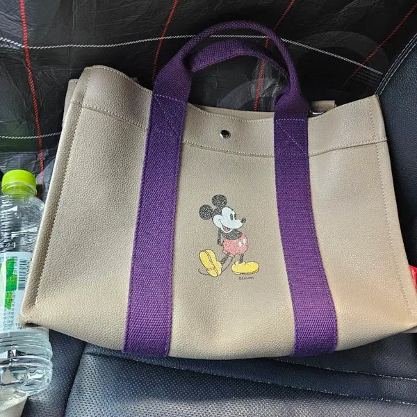 [BUNJANG] Disney Mickey Mouse Tote Bag (Beige) / 미사용새제품)디즈니 미키마우스 토트백 베이지