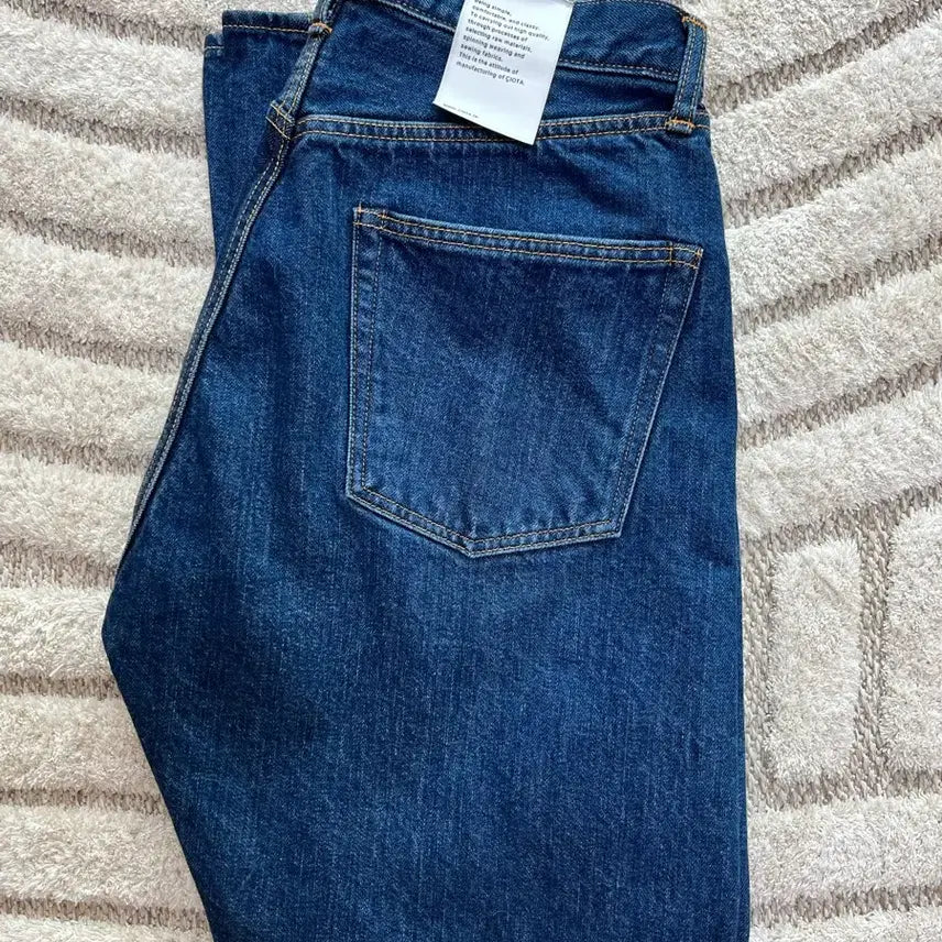 [BUNJANG] Shiota New Straight Damage Blue Jeans / 시오타 뉴스트레이트 데미지블루 30