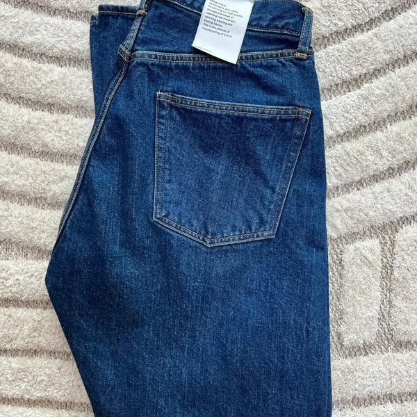 [BUNJANG] Shiota New Straight Damage Blue Jeans / 시오타 뉴스트레이트 데미지블루 30
