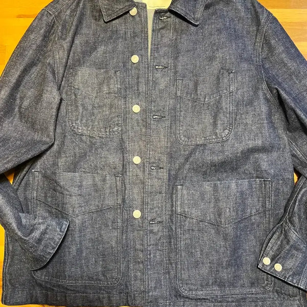 [BUNJANG] Pottery Denim Work Jacket Blue / 포터리 데님 워크 자켓 블루