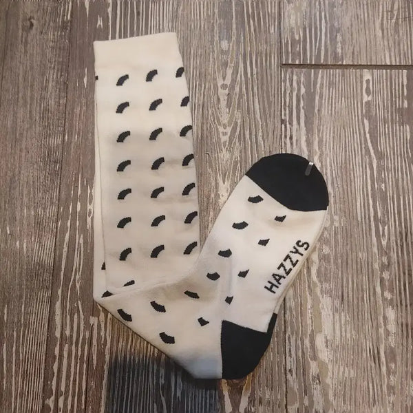 [BUNJANG] Hazzys Women's Knee-High Socks White / 헤지스 여성용 니삭스 화이트