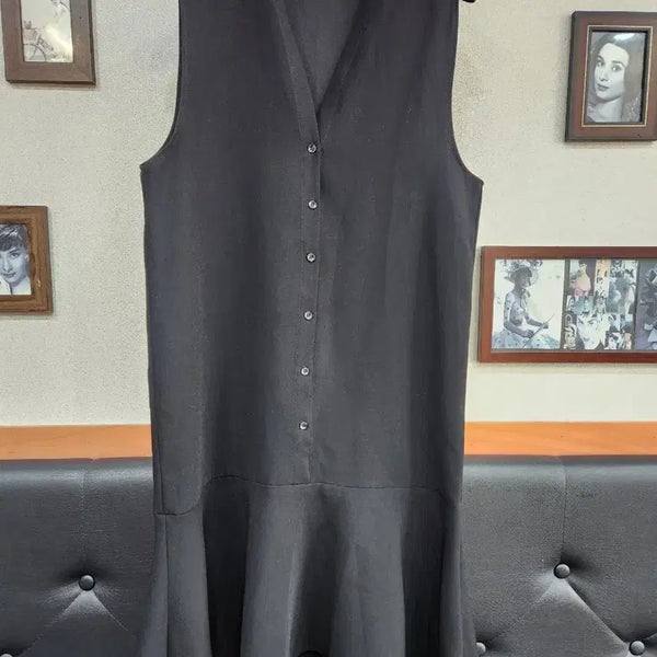 [BUNJANG] Black Sleeveless Long Dress / 블랙 민소매 롱 원피스