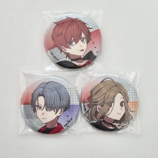 [BUNJANG] Milgram Futa Shidou Mahiru 5th Anniversary Glitter Can Badge / 밀그램 milgram 후우타 시도우 마히루 5주년 글리터 캔뱃지