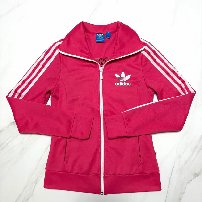 [BUNJANG] Adidas Leopard Pink Europa Tracksuit Set / 아디다스 레오파드 핑크 유로파 셋업