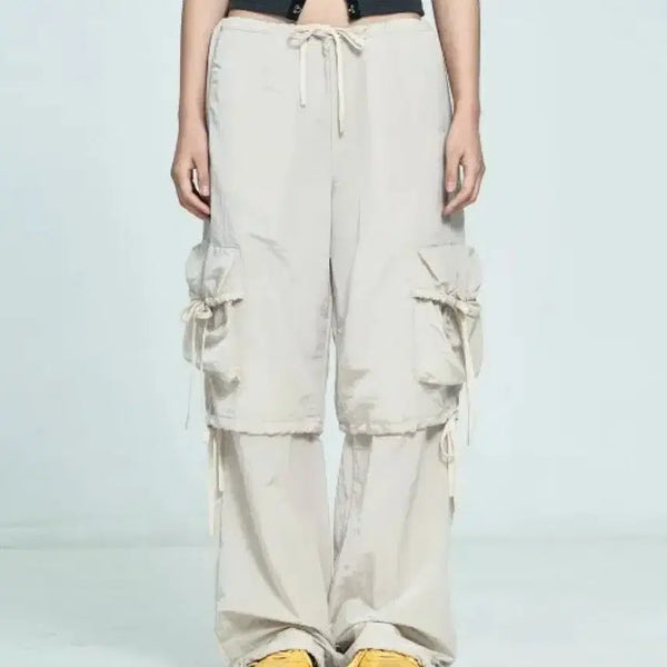 [BUNJANG] SETEXY Balloon Pocket Layered Cargo Pants Beige / 셋업이엑스이 벌룬 포켓 레이어드 카고 팬츠 베이지
