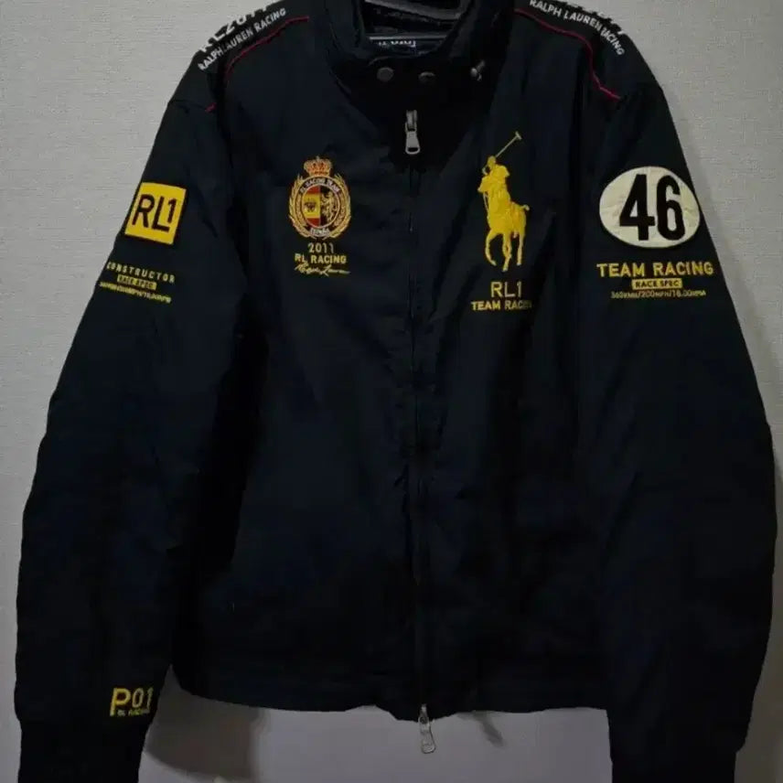 [BUNJANG] Polo Ralph Lauren Big Pony Spain Racing Team Bomber Jacket / 폴로 POLO 랄프로렌 빅포니 스페인 레이싱 팀 봄버 자켓 100/L