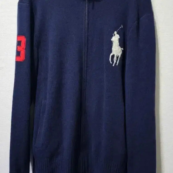 [BUNJANG] Polo Ralph Lauren Big Pony Full Zip Knit Sweatshirt M / 폴로 POLO 빅포니 집업 95/M