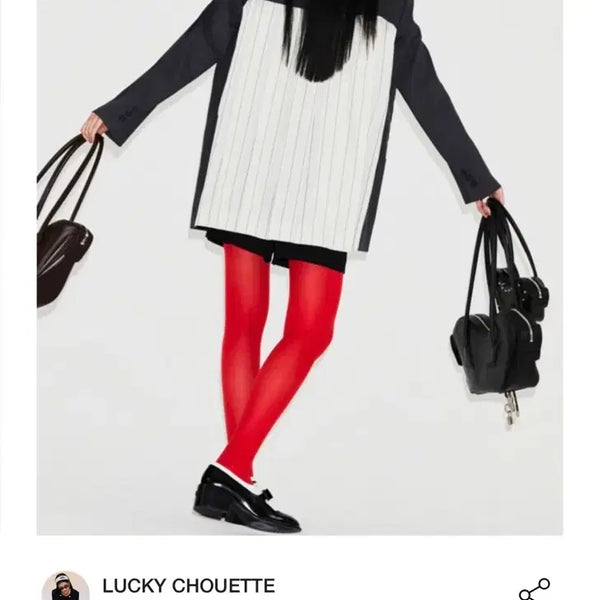 [BUNJANG] Lucky Chouette Striped Point Jacket / (가격내림) 럭키슈에뜨 앞뒤 반전 포인트 자켓