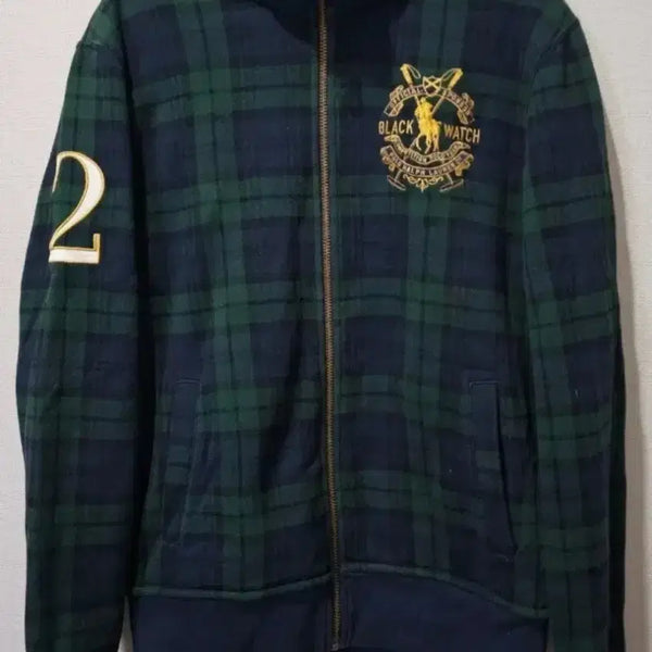 [BUNJANG] Polo Ralph Lauren Big Pony Black Watch Tartan Check Zip-Up Jacket M / 폴로 빅포니 블랙와치 타탄 체크 집업 자켓 95 / M