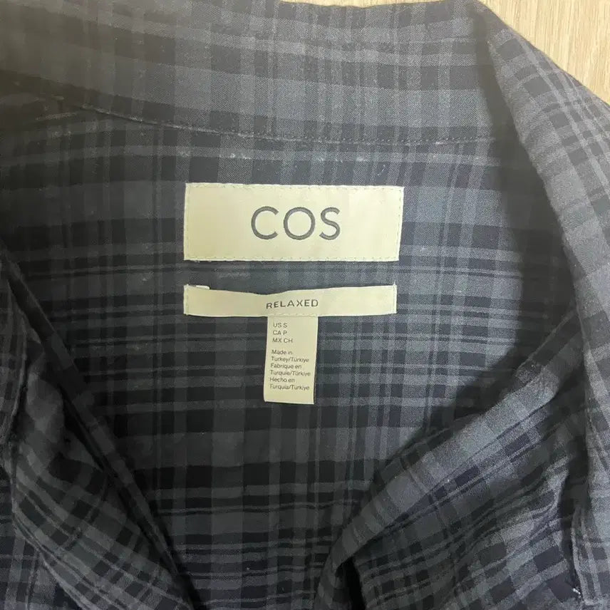 [BUNJANG] COS Checkered Pattern Short Sleeve Shirt / COS 반팔 셔츠
