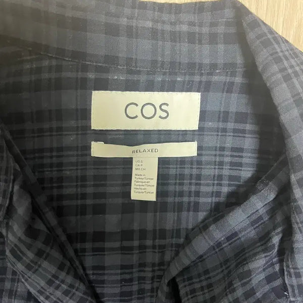 [BUNJANG] COS Checkered Pattern Short Sleeve Shirt / COS 반팔 셔츠