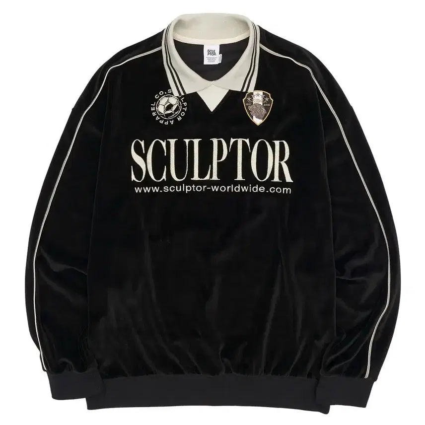 [BUNJANG] Sculptor Velour Soccer Jersey - Size S / 스컬프터 벨루어 사커 져지 S사이즈