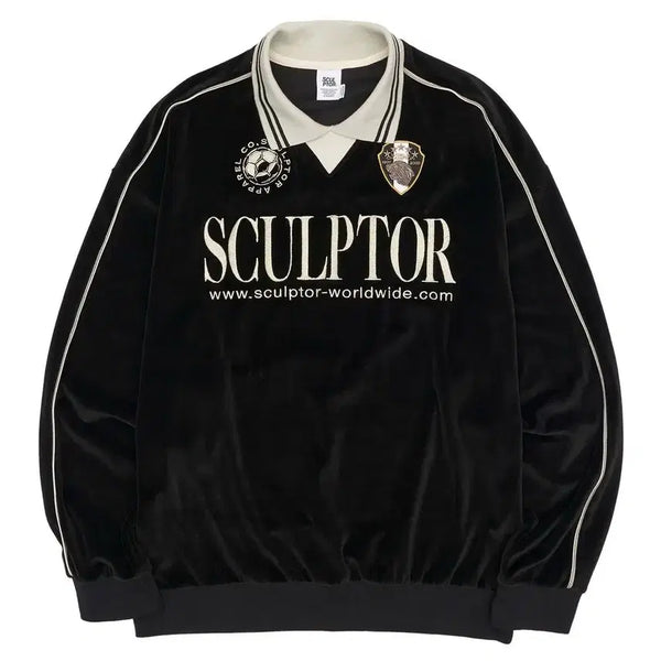 [BUNJANG] Sculptor Velour Soccer Jersey - Size S / 스컬프터 벨루어 사커 져지 S사이즈