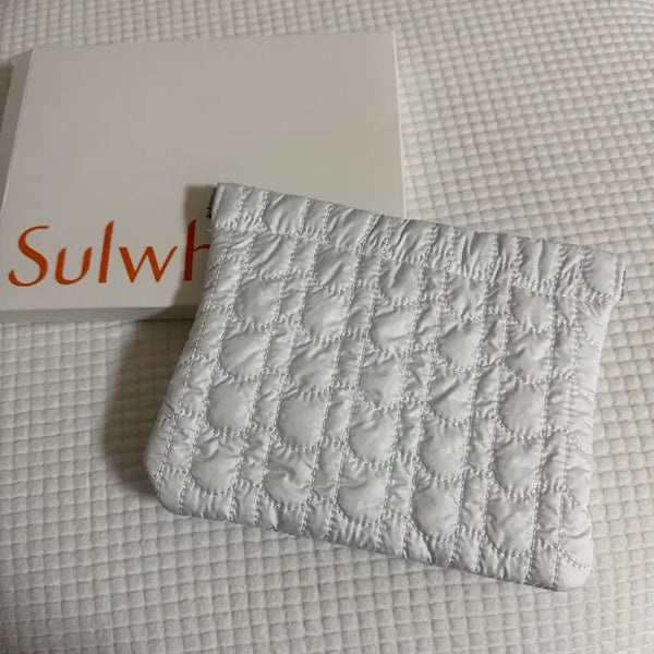 [BUNJANG] Sulwhasoo Quilted Pouch White / (새상품) 설화수 누빔 입술 퀼팅 파우치 화이트