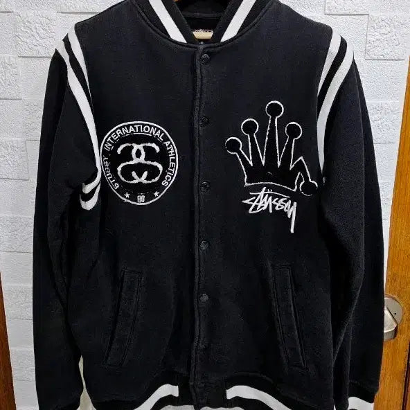 [BUNJANG] Stussy Black Stadium Jacket M / 무배)스투시 블랙 스타디움 자켓 M