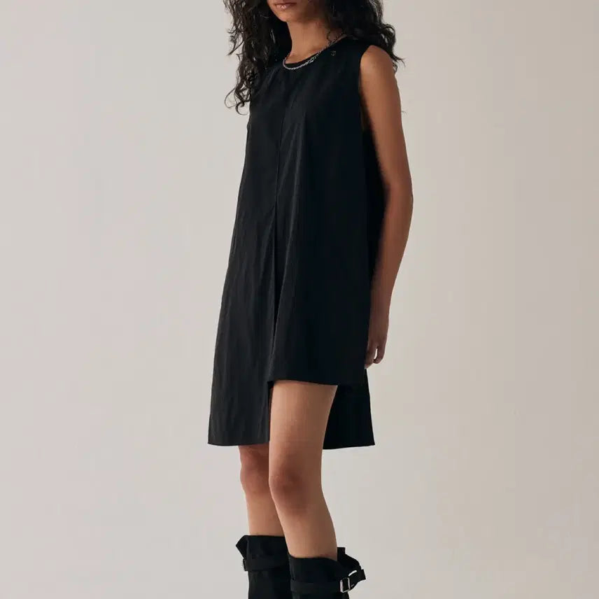 [BUNJANG] Trimming Bird Mini Dress - Black / 트리밍버드 소아 미니 원피스 블랙