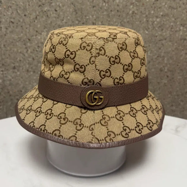 [BUNJANG] Gucci GG Canvas Double G Bucket Hat Beige / [xl사이즈]구찌 GG 캔버스 더블 G 버킷햇 베이지