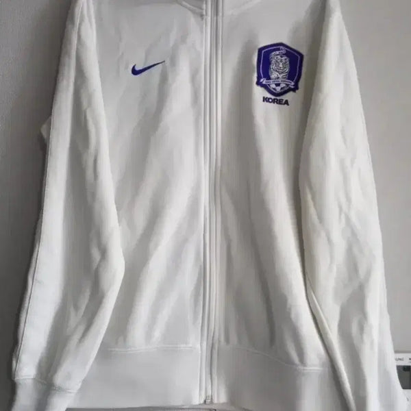 [BUNJANG] Nike Korea National Team White Track Top Jersey / 나이키 코리아 KOREA 국대 화이트 트랙탑 저지 져지집업 100/L