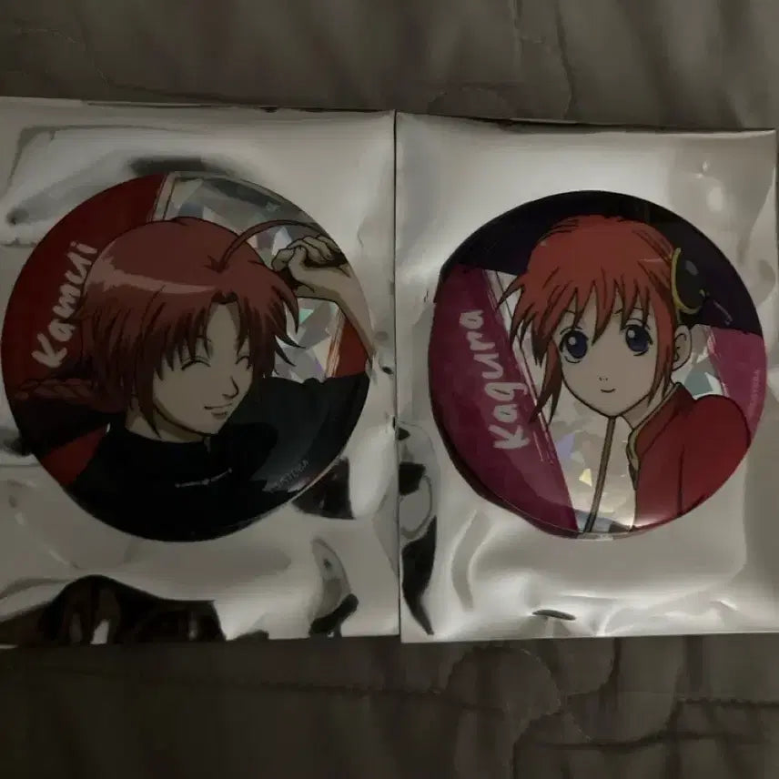 [BUNJANG] Gintama Sanjaku Pop-up Hologram Can Badge Bundle Set - Kamui, Kagura / 일괄) 은혼 삼젯 팝업 홀로그램 캔뱃지 카무이 카구라