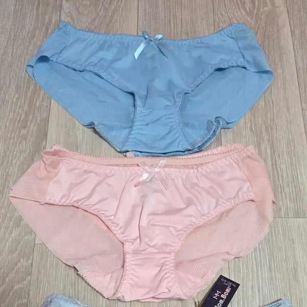 [BUNJANG] Unbranded Pastel Panties Set / 여성 팬티 2종 (블루/핑크)