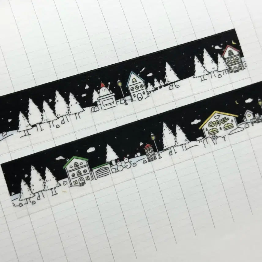 [BUNJANG] BingBing Stationery Chouchou's Winter Washi Tape / 빙빙문구 슈슈의겨울나기 마테
