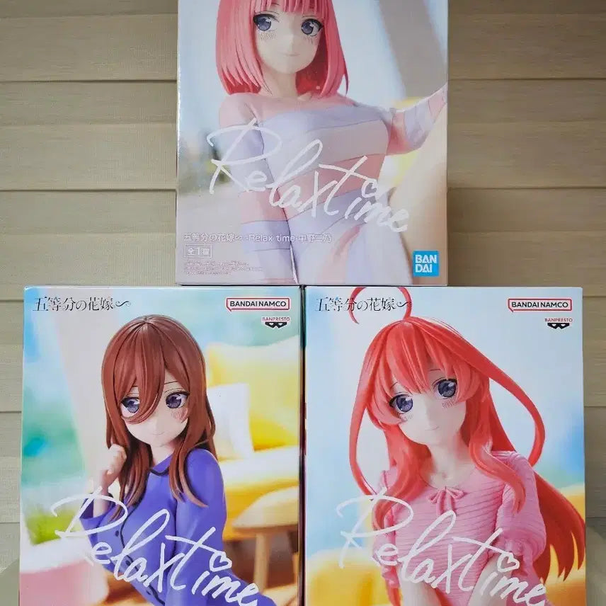 [BUNJANG] Banpresto Quintessential Quintuplets Relax Time Figure Set / 반프레스토 5등분의 신부 Relax Time 피규어 세트
