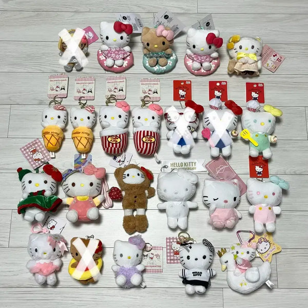 [BUNJANG] Sanrio Hello Kitty Keychain Doll / 산리오 헬로키티 키티 인형 키링 개당 5천원, 4개 1.8