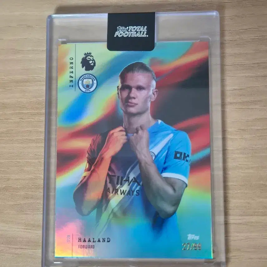 [BUNJANG] Erling Haaland Tops TTF Inferno 99 Limited Edition Card #27 / 홀란드 탑스 TTF 99한정 인페르노 맨시티