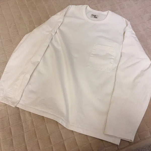 [BUNJANG] Ruffside Long Sleeve White Shirt / [1] 러프사이드 롱슬리브 화이트