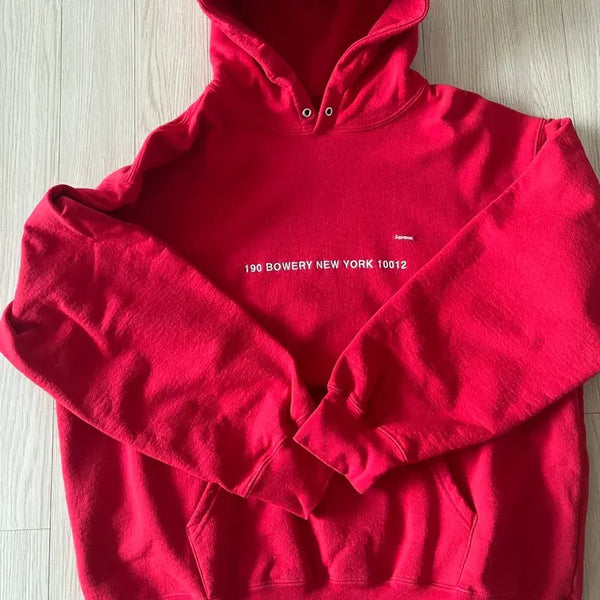 [BUNJANG] Supreme Small Box Logo Hoodie Sweatshirt Red / [L] 슈프림 뉴욕 샵 스몰 박스 후드 스웻셔츠 후드 레드