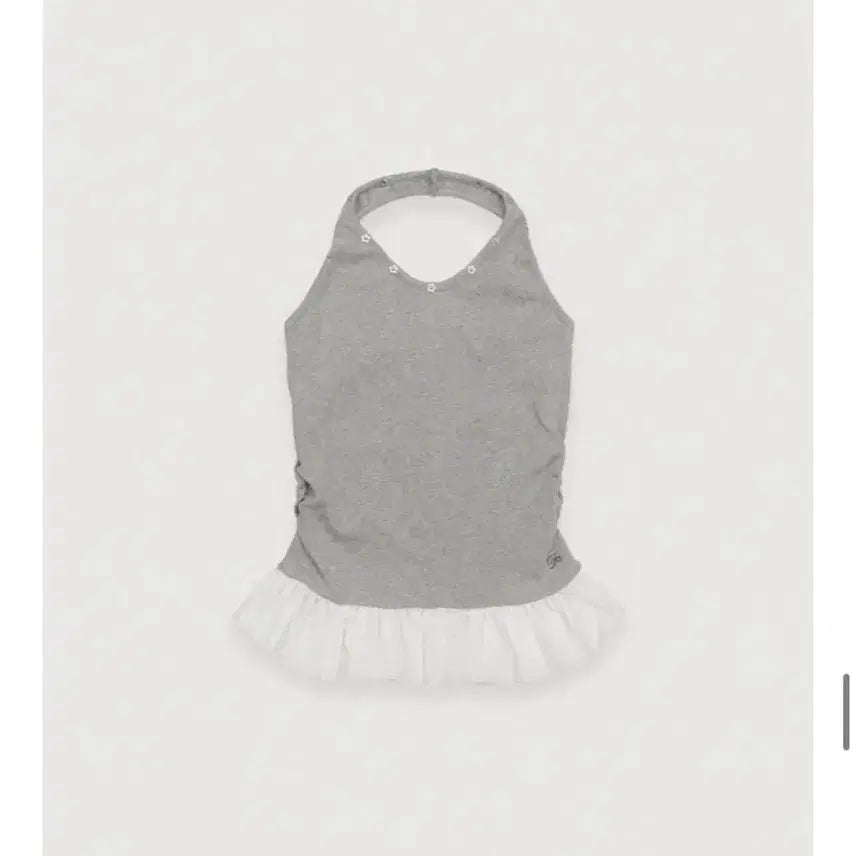 [BUNJANG] Foeto Petal Edge Halter Top - Gray / 택o 새상품) 포에토 페탈 엣지 홀터 탑 그레이